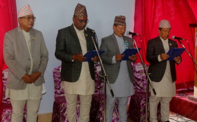  कोशीमा काँग्रेसका मन्त्री र राज्यमन्त्रीले लिए शपथ 